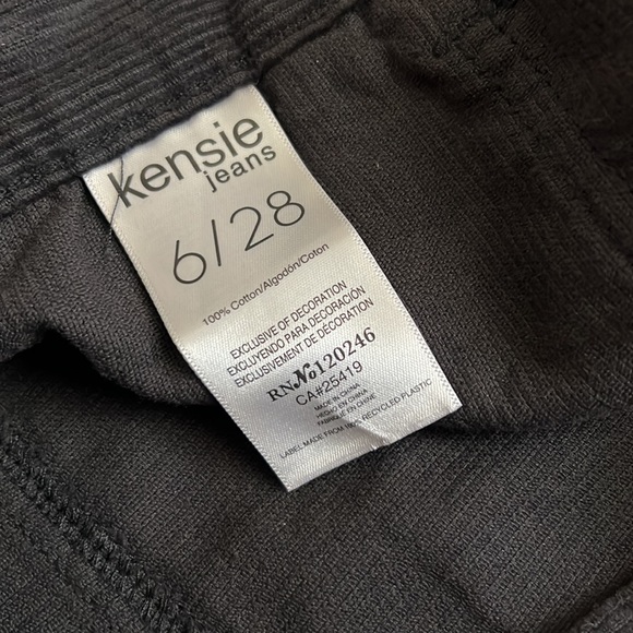 NWT - Kensie High Rise Fine Wale Cord Skirt with Button Detail - Picture 9 of 11